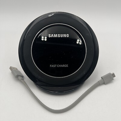 #ad Samsung Wireless Charging Stand Pad Black EPNG930 With Cable $13.99