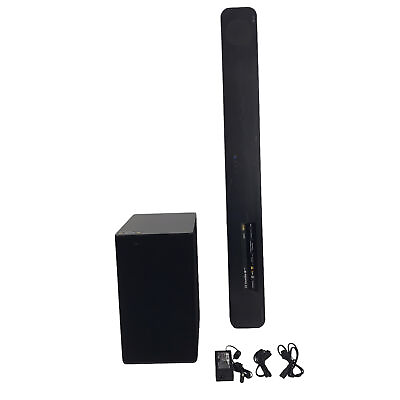 #ad LG System Meridian Soundbar SL8YG with Subwoofer SPN8 W Black #U5418 $154.98