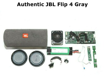 #ad JBL Flip 4 Gray Main Board Speaker Charging AUX Port Replacement Part $12.90