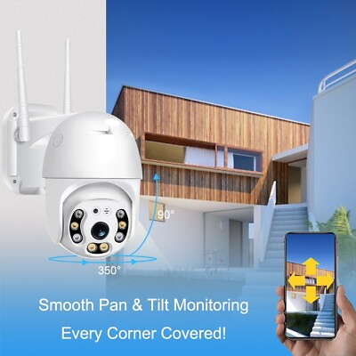 #ad Wireless Security Camera System Outdoor Home Wifi Night Vision IP66 Rated 1080P $26.99