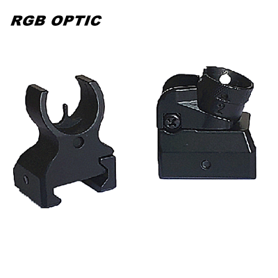 #ad #ad RGB Tactical Low Iron Steel Front amp; Rear Sight Set Picatinny Diopter Metal Scope $31.99