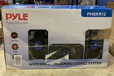 #ad Pyle 3 Pcs. Wireless BT Streaming Stereo System Mini System w Remote Control $159.00