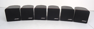 #ad 6 Bose Redline Single Cube Speaker Lifestyle Acoustimass Black RCA PLUG TESTED $69.99