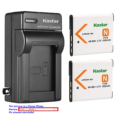 #ad Kastar Battery Wall Charger for Sony NP BN1 BN1 Sony Type N Sony BC CSN BC CSNB $6.49
