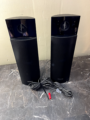 #ad Sony Speaker System Model Number SS TSB112 Surround Rt amp; Lt Speakers 10.5quot; $45.00