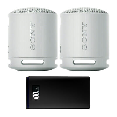#ad Sony SRSXB100 Wireless Bluetooth Portable Travel Speaker Gray 2 Speakers $119.99