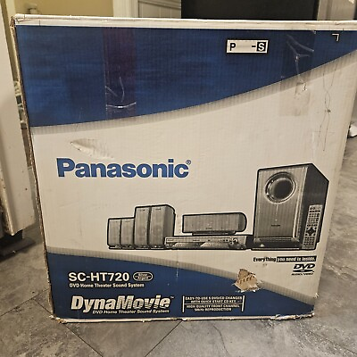 #ad Panasonic SC HT740 DVD Home Theater 5 Disc 5 Speaker Remote Complete Works Testd $350.00