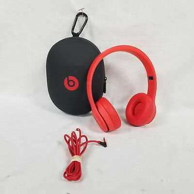 #ad PARTS READ Beats By Dre Solo 3 Product Red A1796 Wireless On Ear Headphones $22.00