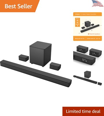 #ad High Performance Home Theater Sound Bar Surround Sound Wireless Streaming $392.98