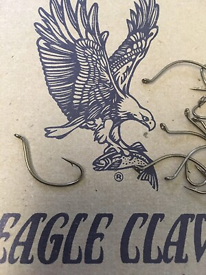 #ad Bulk 500 Kahle #6 Hooks Eagle Claw L144 Laze Sharp up Eye Offset Walleye Spinner $60.00