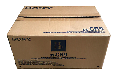 #ad Sony SS CR9 Center and Rear Channel Speakers with Manual $29.99