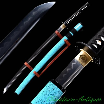 #ad Samurai Sword T10 Steel with Clay Tempered Blade Japanese Katana Sharp #2532 $405.45