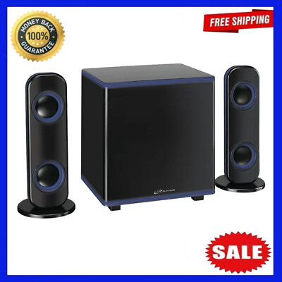 #ad Bluetooth 2.1 Channel Home Music System with LED Lights Subwoofer IHB26 Black $81.42