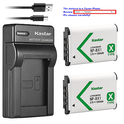 #ad Kastar Battery Slim USB Charger for Sony Genuine NP BX1 amp; Sony Type X Battery $6.59
