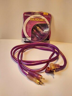 #ad #ad SCOSCHE car Iced Purple 12Ft frosted 24K gold plated RCA#x27;s pro quality A12PR $22.99
