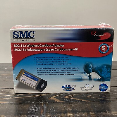#ad SMC Networks 802.11a Wireless Card is Adapter SMC2735W CA $49.97