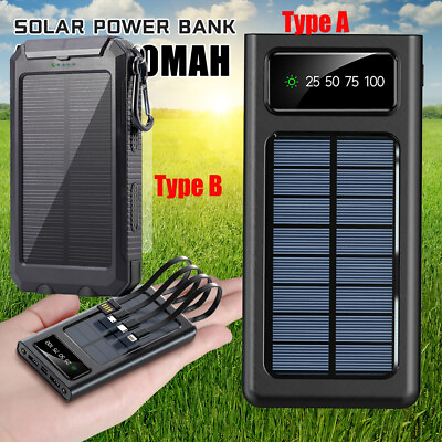 #ad 10000000mAh USB Portable Charger Solar Power Bank Battery External for CellPhone $18.99