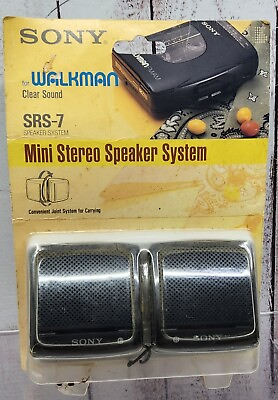 #ad Sony Speaker System SRS 7 for Walkman Clear Sound Mini Joint System Carrying $75.00