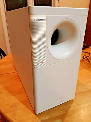 #ad Bose Acoustimass White 30 Series II Powered Subwoofer Speaker Parts or repair $80.99