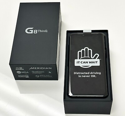 #ad LG G8 ThinQ 128GB LTE Aurora Black ATamp;T Unlocked Brand New $189.99
