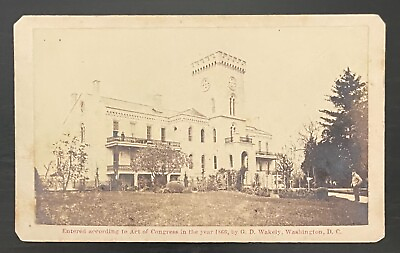 #ad OLD SOLDIERS#x27; HOME for WOUNDED VETERANS WASHINGTON D.C. 1866 CDV PHOTO $245.00