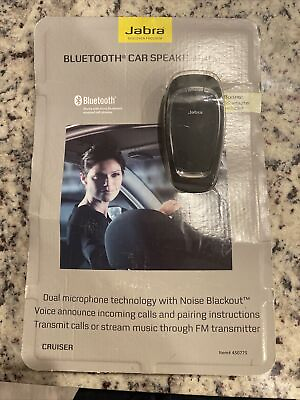 #ad Jabra Cruiser Bluetooth Car Kit Speakerphone 450775 NEW sealed w AC Adapter $35.00