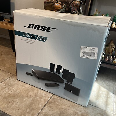 #ad Bose Lifestyle V25 Home Theater System Complete Set W Brand New Remote Control $850.00