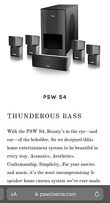 #ad #ad The Most Uncompromising 5 Speaker; Brand New PSW Home Theater Surround System  $1500.00