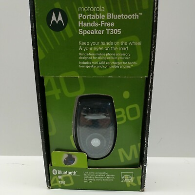 #ad Motorola Portable Bluetooth Car Speakerphone T305 New In Box $19.37