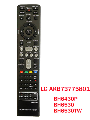 #ad LG Blu Ray Home Theater System Remote Control BH6430P BH6530 BH6530TW BH6730 $8.57