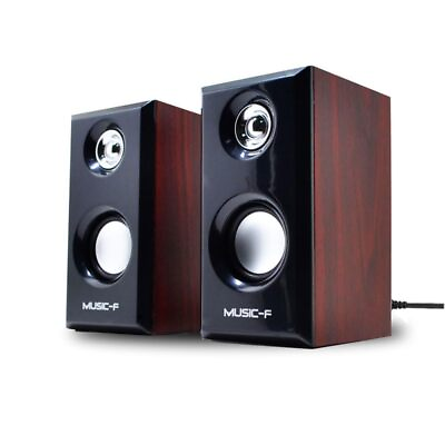#ad Computer Speaker Wooden Speaker Monitor TV PC Laptop Desktop Speakers for Des... $40.90