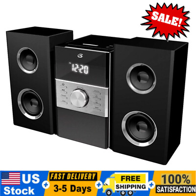 #ad Compact 2 channel Stereos SpeakersHome Music System Full function Remote Black $69.00