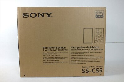 #ad Sony SS CS5 3 Way 3 Driver Bass Reflex Stereo Bookshelf Speakers New $279.00