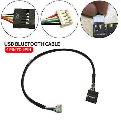 #ad USB Bluetooth Cable Mini 4 Pin to 9Pin Header For BCM94360CD PCI e Desktop CarKU $4.74