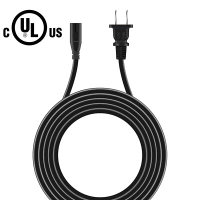 #ad UL 6FT AC Power Cord For PHILIPS SOUNDBAR HTL2101 HTL2101A HTL2101A F7 2 Prong $10.69
