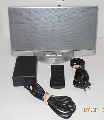 #ad Bose SoundDock Series II Digital Music System Silver w Power Adapter amp; remote $74.26