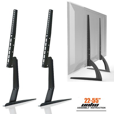 #ad Table Top TV Stand Base Bracket Monitor Riser For 17 55 Samsung Vizio LG LCD LED $33.94