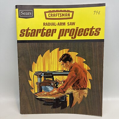 #ad VTG 1965 Sears Craftsman Radial Arm Saw Starter Projects Book Special Ops Plans $7.99