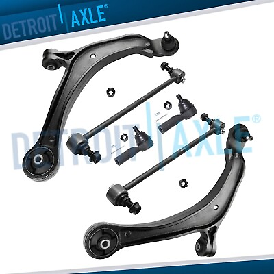 #ad 6pc Front Lower Control Arms Outer Tie Rod Sway Bars for 2011 2017 Honda Odyssey $132.85