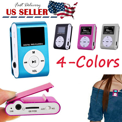#ad Mini MP3 Player Portable Clip Running Sport Music Play Support Micro SD Card NEW $9.98