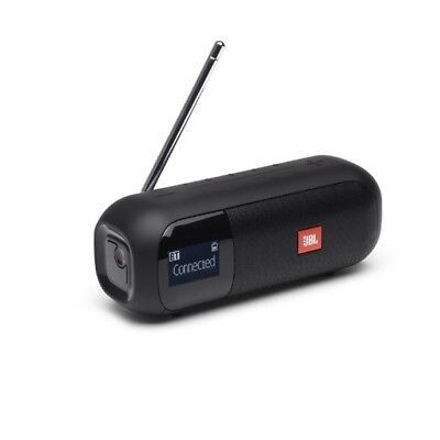 #ad New JBL Bluetooth speaker with wide FM radio Waterproof black JBLTUNER2FMBLKJN $247.34