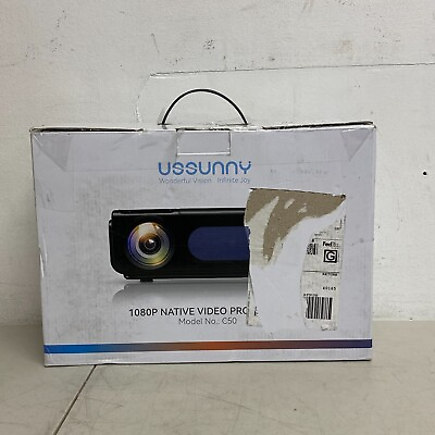 #ad Ussunny C50 Full HD 1080P Projector w WiFi amp; Bluetooth HDMI and Wireless $47.99