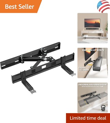 #ad Universal Extendable Soundbar Mount Holds up to 17.5lbs Easy Installation $79.99