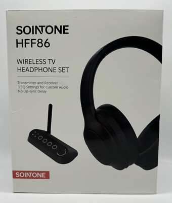 #ad HFF86 Wireless Headphones for TV Watching w Bluetooth Transmitter Digital Optic $49.99