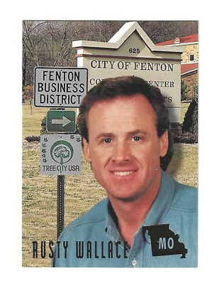 #ad 1994 Finish Line DOWN HOME #10 Rusty Wallace ONE CARD ONLY $2.97