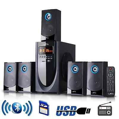 #ad beFree Sound 5.1 Channel Surround Sound Bluetooth Speaker System $171.36