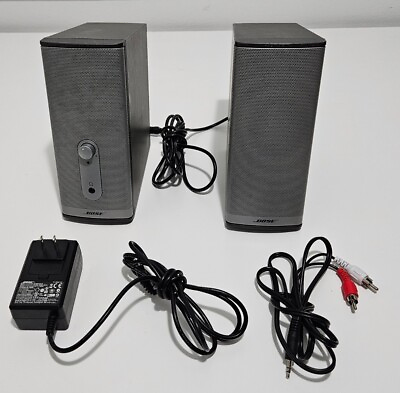 #ad Bose Companion 2 Series II Multimedia Speaker System Gray With Adapter amp; AV Cord $49.99