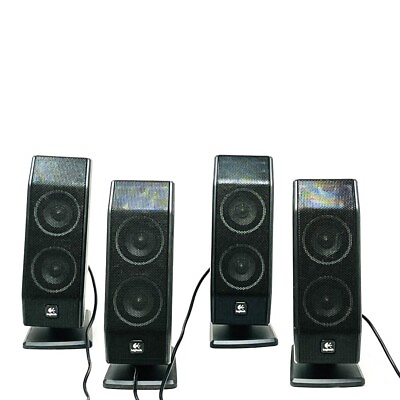 #ad 4 pcs Logitech 491345 0000 Speaker for 5.1 Sound System $99.97