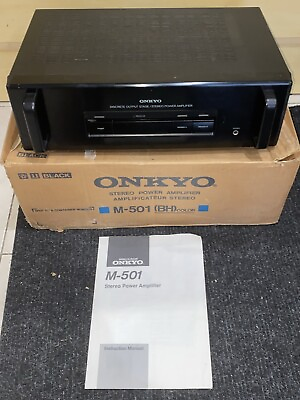 #ad Onkyo M 501 2 Channel Power Amplifier $170.00