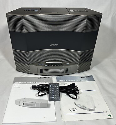 #ad Bose Acoustic Wave Music System II w 5 CD Multi Disc Changer And Remote Tested $425.00